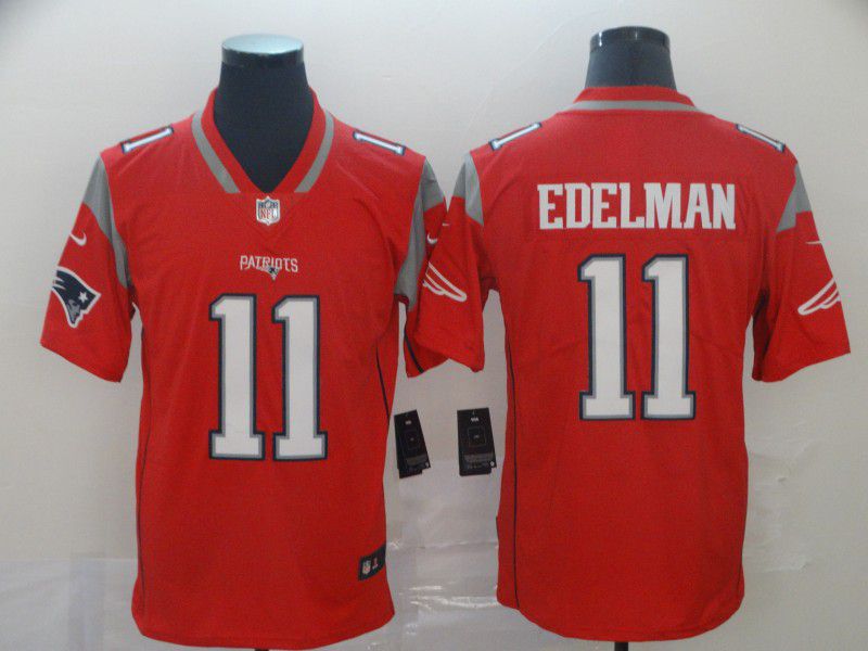 Men New England Patriots #11 Edelman Red Nike Vapor Untouchable Limited Player NFL Jerseys->washington redskins->NFL Jersey